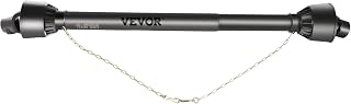 VEVOR PTO Shaft 1-3/8" PTO Drive Shaft 6 Spline End Round End Driveline | For Bush Hog/Finish Mower/Rotary Cutter/Wood Chipper Use, 39"-55" Brush Hog, Steel Series 4 Tractor Power Take-Off, Black