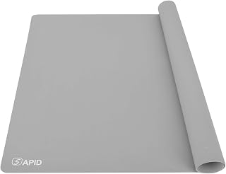 Sapid Large Silicone Sheet for Crafts Silicone Mat for Resin Art Painting | Extra Thick Jewelry Casting Mats, Nonstick Nonslip for Epoxy Resin, Art Painting, Heat-Resistant Counter Mat 20"x27.9", Gray