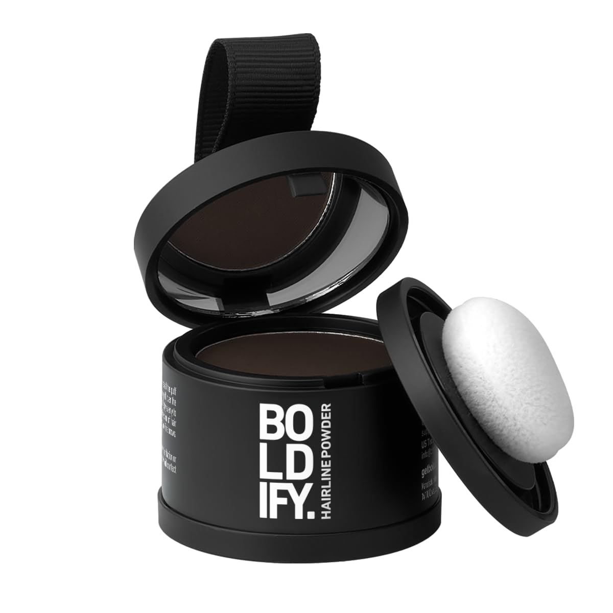 Boldify Hairline Powder, Root Touch Up Hair Color Dark Brown 4g | Instantly Fill