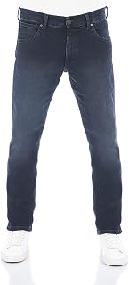 Wrangler Jeans Men's Stretch Regular Straight Fit Greensboro Jeans Denim Blue w40, Colour: Smoke Blue, Size: 40W / 34L
