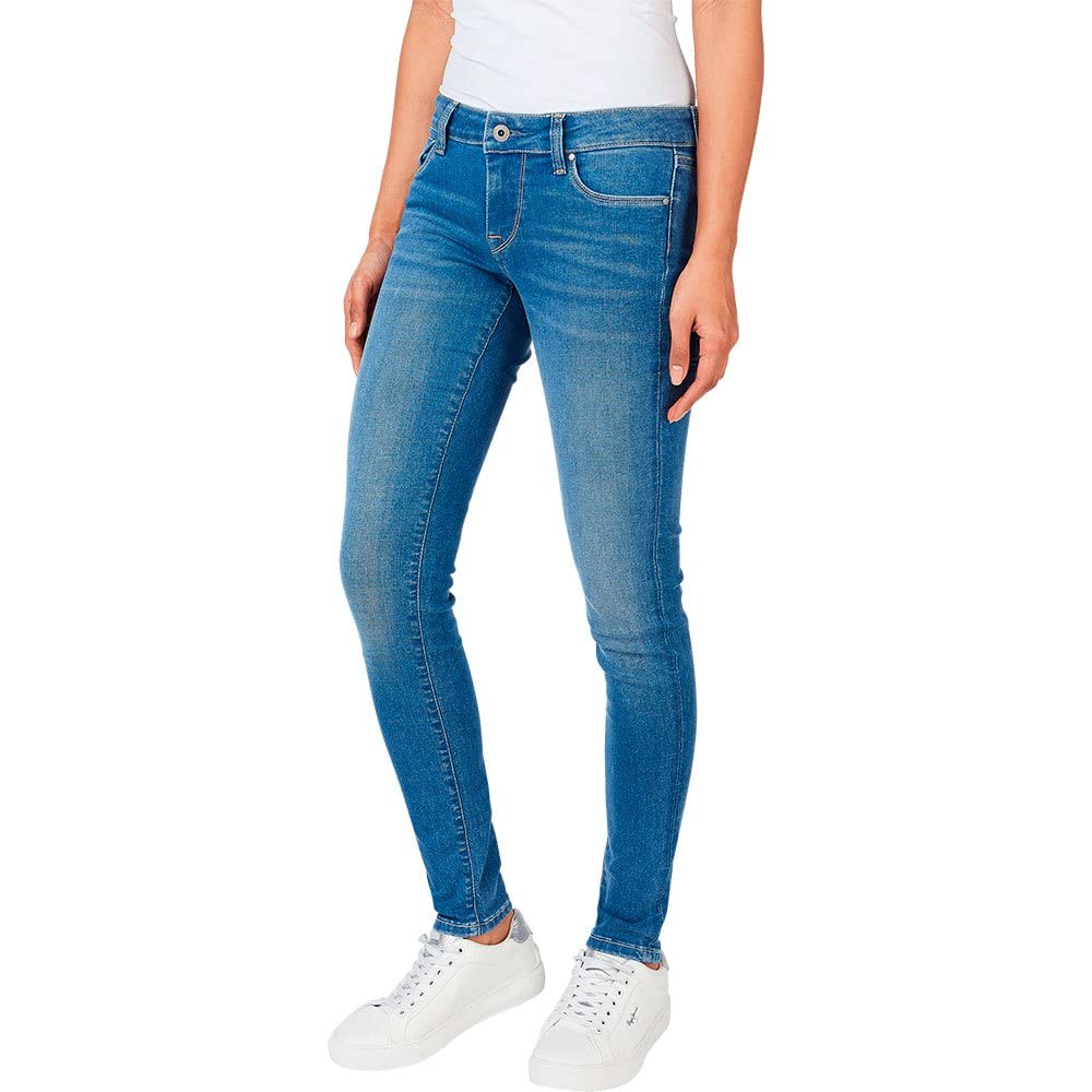 Pepe Jeans London Women's Soho Slim Fit Mid Waist Jeans