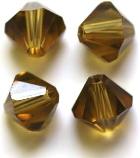 50pcs 8mm Faceted K9 Bicone Crystal Beads AAA Grade Austrian Crystal Beads Loose Beads for Jewelry Making Necklace Bracelet Earrings Hole:0.9-1mm