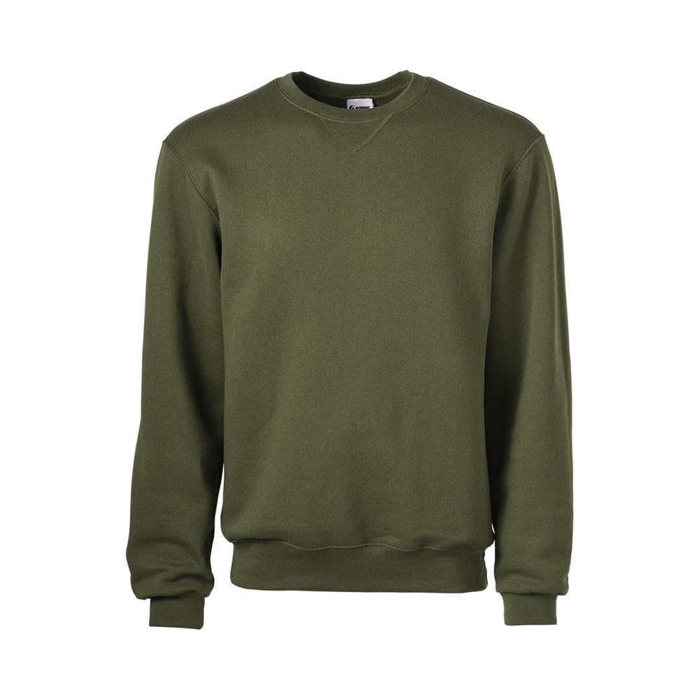 Soffe Men's Classic Midweight Fleece Crew Sweatshirt