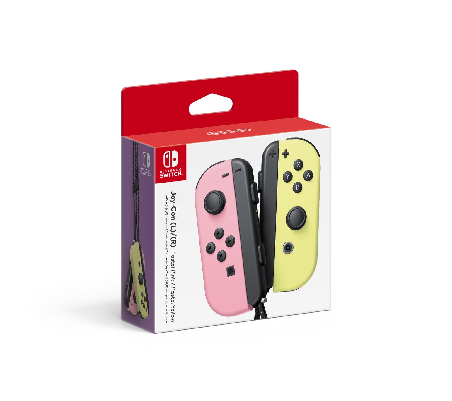 Joy-Con (L)/(R) - Pastel Pink/Pastel Yellow (Renewed)
