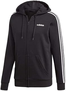adidas Men's Essential Three Stripes French Terry Fullzip Hoodie