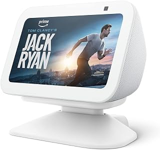 Echo Show 5 (3rd Gen) with Adjustable Stand with USB-C Charging Port, Glacier White