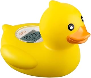 b&amp;h Baby Bath Thermometer, Safety Water Temperature Monitor, Classic Duck | Digital Bathtub &amp; Room Thermometer, Bath Timer, Infant Floating Toy, Hot Cold Color Alert, Accurately, Baby Bath Essentials