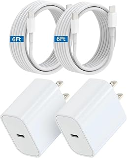 USB C Charger for iPhone 18 17 16 15,20W iPhone Charger Fast Charging Block | 6FT USB C Cable for iPhone 18Pro/18Pro Max/iPhone Duo/17e/17/17Plus/17Pro Max/16/16Pro Max /15Plus/ 15 /iPad 12.9/11 and More