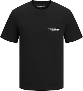 JACK & JONES Chest Tee SS Crew Neck Fst Jcolido Men's Short-Sleeved T-Shirt with Round Neck