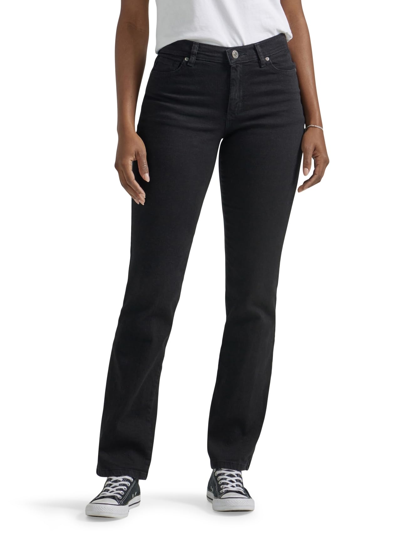 Lee Women's Petite Relaxed Fit Straight Leg Jean