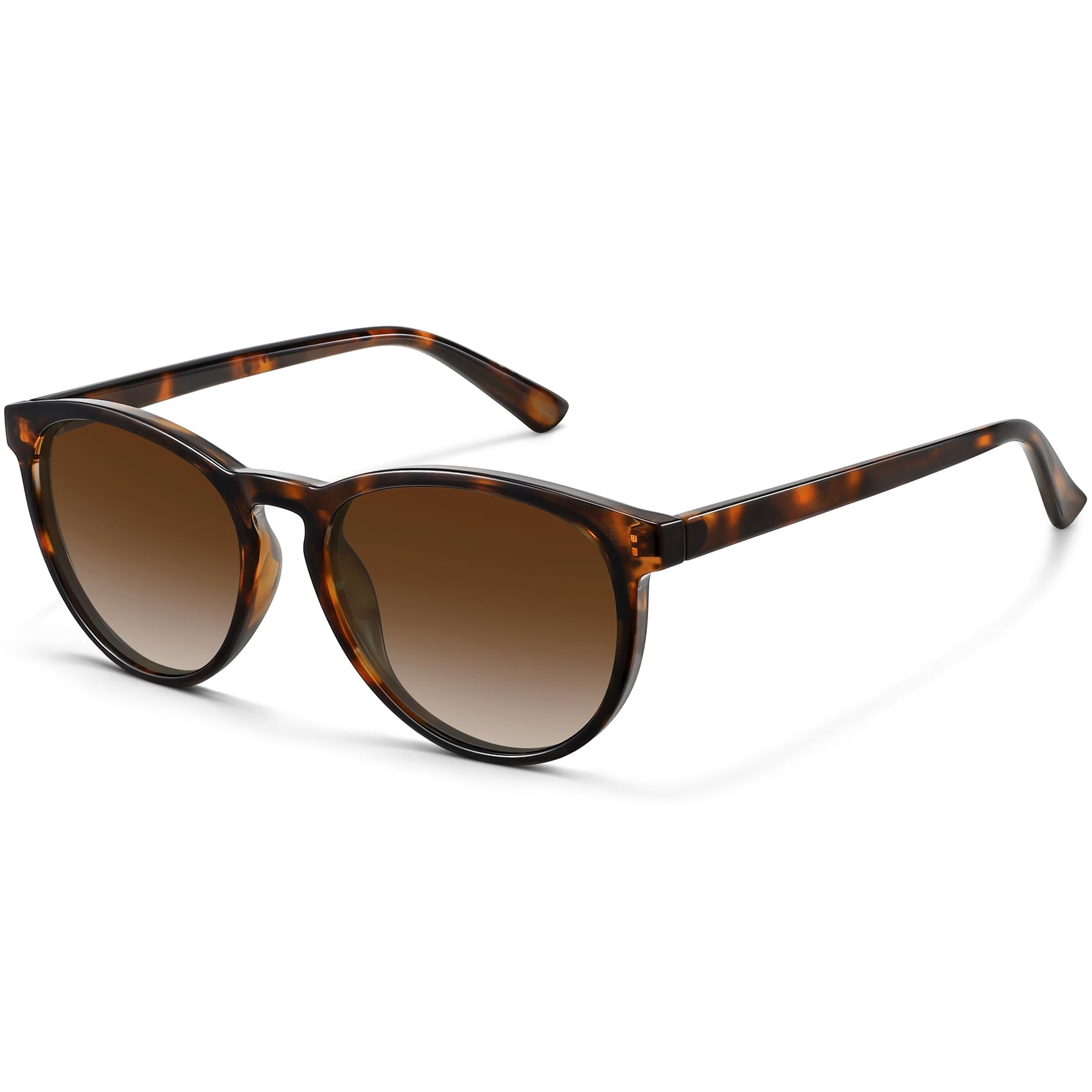 Classic Round Polarized Sunglasses for Women Retro Shades Trendy Vintage Sun Gla