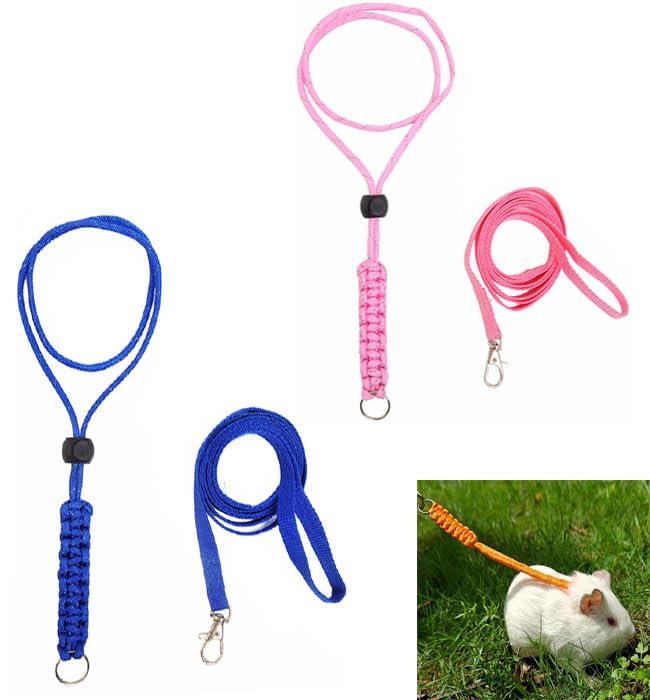 Quhoxdye 2pcs Figure 8 Harness and Leash with Reflective Strap and Bell for Ferr
