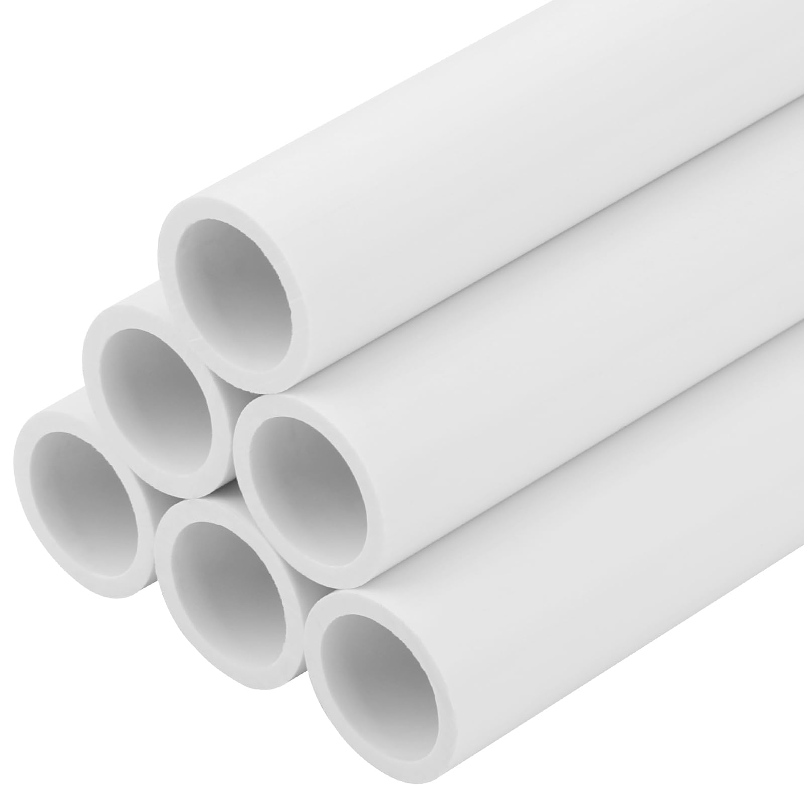 CKVIHAV 6Pcs 1/2 Inch PVC Pipe 17" Long Sch40 Industrial Pipes for Home DIY, Gre