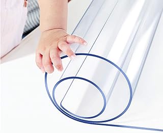 14x24 in Office Desk Blotter Mat Clear Plastic Table Protector Cover Pad PVC Transparent Topper Surface Proection Pad Anti Scratch Table Mat Glass Dinner End Waterproof Easy Clean