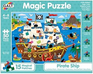 GALT Magic Puzzle - Pirate Ship, Magic Jigsaw Puzzle, Ages 4 Years Plus