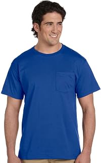 Jerzees Men's Heavyweight Crewneck Chest Pocket T-Shirt