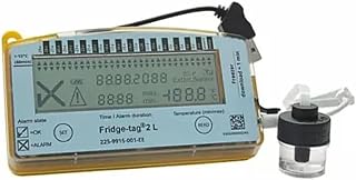 Fridge-tag 2L Vaccine Freezer Data Logger with NIST Traceable Probe | Glycol-buffered sensor, ±0.5°C accuracy, USB PDF reports, high/low alarms and 30-day history for frozen vaccine storage