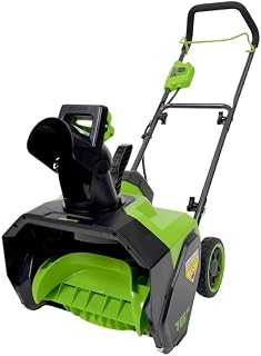 Greenworks 48V (24V x 2) 16" Cordless Snow Blower Thrower, Led Lights&180° Adjustable Chute, 10" Clearing Depth, Electric Snow Removal Tool for Winter Storm, Driveway, Sidewalk & Patio (Tool Only)