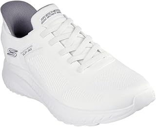 Skechers Men's Bobs Squad Chaos Solid Step Slip-in Trainer