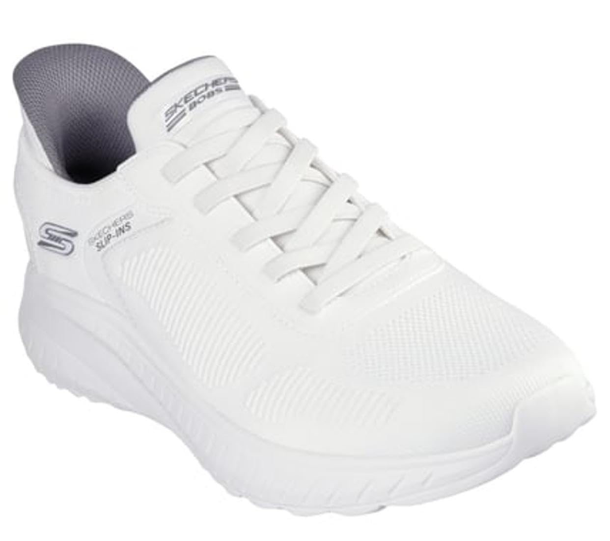Skechers Men's Bobs Squad Chaos Solid Step Slip-in Trainer