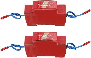 Automatic Fire Suppression System For Electrical Cabinets, Heat Aerosol Fire Extinguishing Device With Dual Nozzles, 170°C Auto Activation DIN Rail Mounted For Control Panels & Battery Boxes (40G)