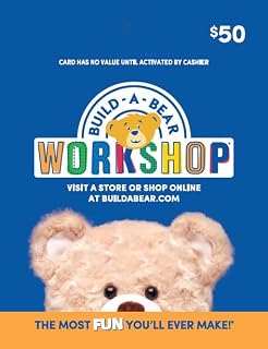 Build-A-Bear Physical Gift Card | Bear - $50