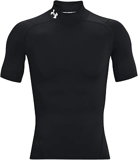 Under Armour Mens HeatGear Armour Comp Mock Short Sleeve T-shirtT-Shirt | Compression Fit, Short Sleeve