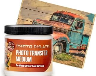 Photo Phlatts Photo Transfer Medium for Wood and Hard Surfaces, 8oz | Get Vibrant, Consistent Results on your DIY Projects and Personalized Gifts / For Beginners and Experienced Crafters Alike.
