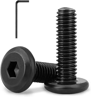 1/4-20 x 1 (25 Pack) Flat Head Hex Socket Cap Screws Bolts, Black Oxide 304 Stainless Steel 18-8, Hex Drive, Bright Finish, Fully Machine Thread