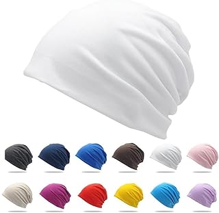 Cotton Slouchy Beanie Hat Candy Colour Chemo Skull Cap Men Women Caps