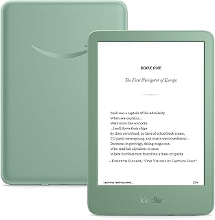 Amazon Kindle 16 GB (2024 model) - Light and compact, with fast page turns, and high contrast ratio - Matcha