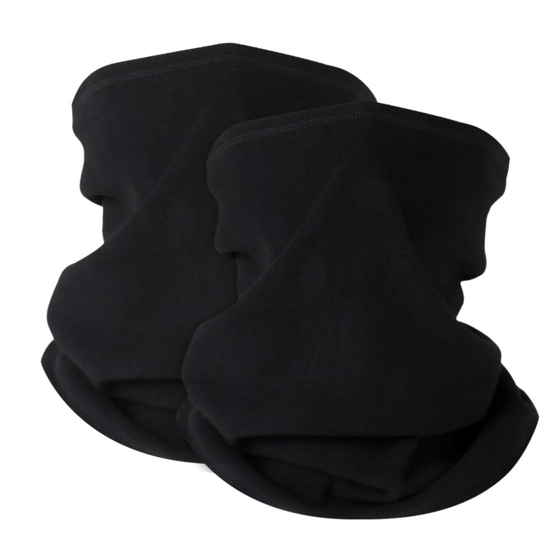 KGC 2 Pack Winter Neck Warmer Gaiter,Soft Fleece Windproof Face Cover Mask Scarf