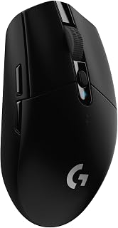 Logitech G G305 LIGHTSPEED Wireless Gaming Mouse - Black | 12K HERO Sensor, 12,000 DPI, Lightweight Design, 6 Programmable Buttons, 250 Hour Battery, Built-in Memory, PC/Laptop