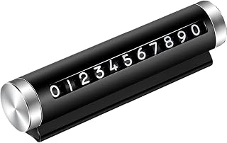 Casiler Temporary Car Parking Card Number Plate Universal Rotation Automobile Stop Phone Number Card Car Stop Accessories
