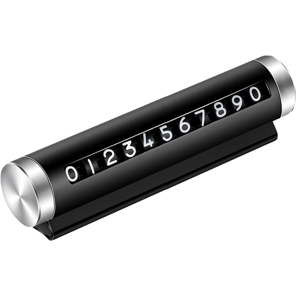 Casiler Temporary Car Parking Card Number Plate Universal Rotation Automobile St
