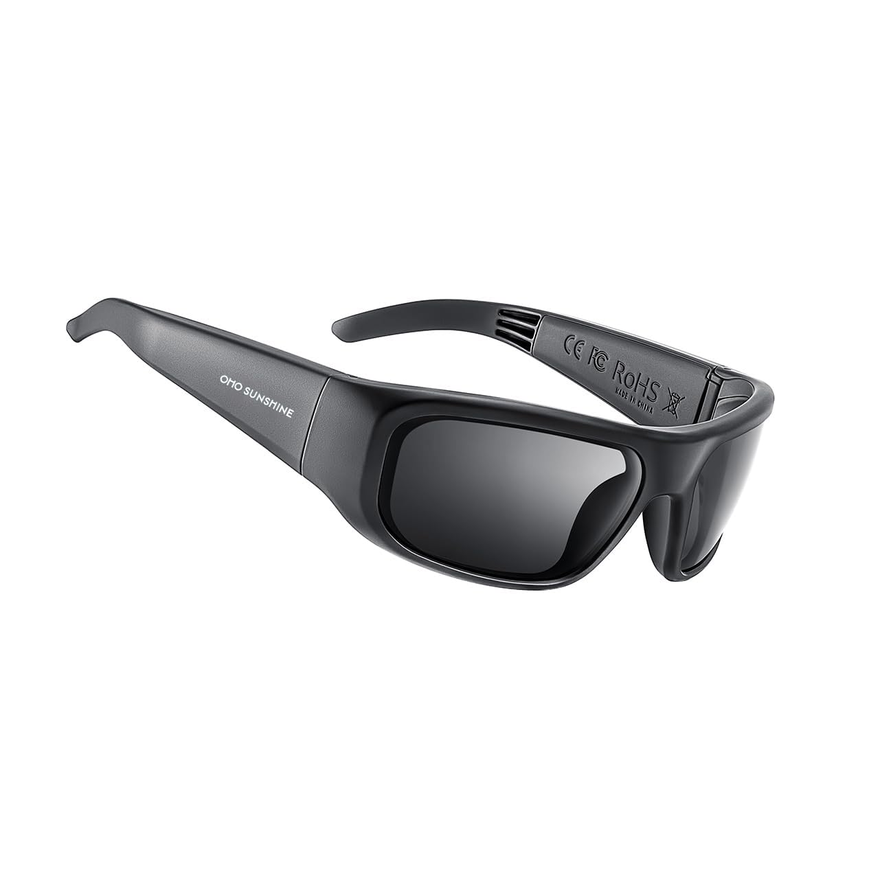 OHO Sport Open‑Ear Smart Glasses, Impact‑Resistant Bluetooth Sunglasses | 12H Pl