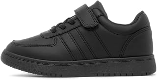 XL Kids' Black Easy Fasten Flat Trainer