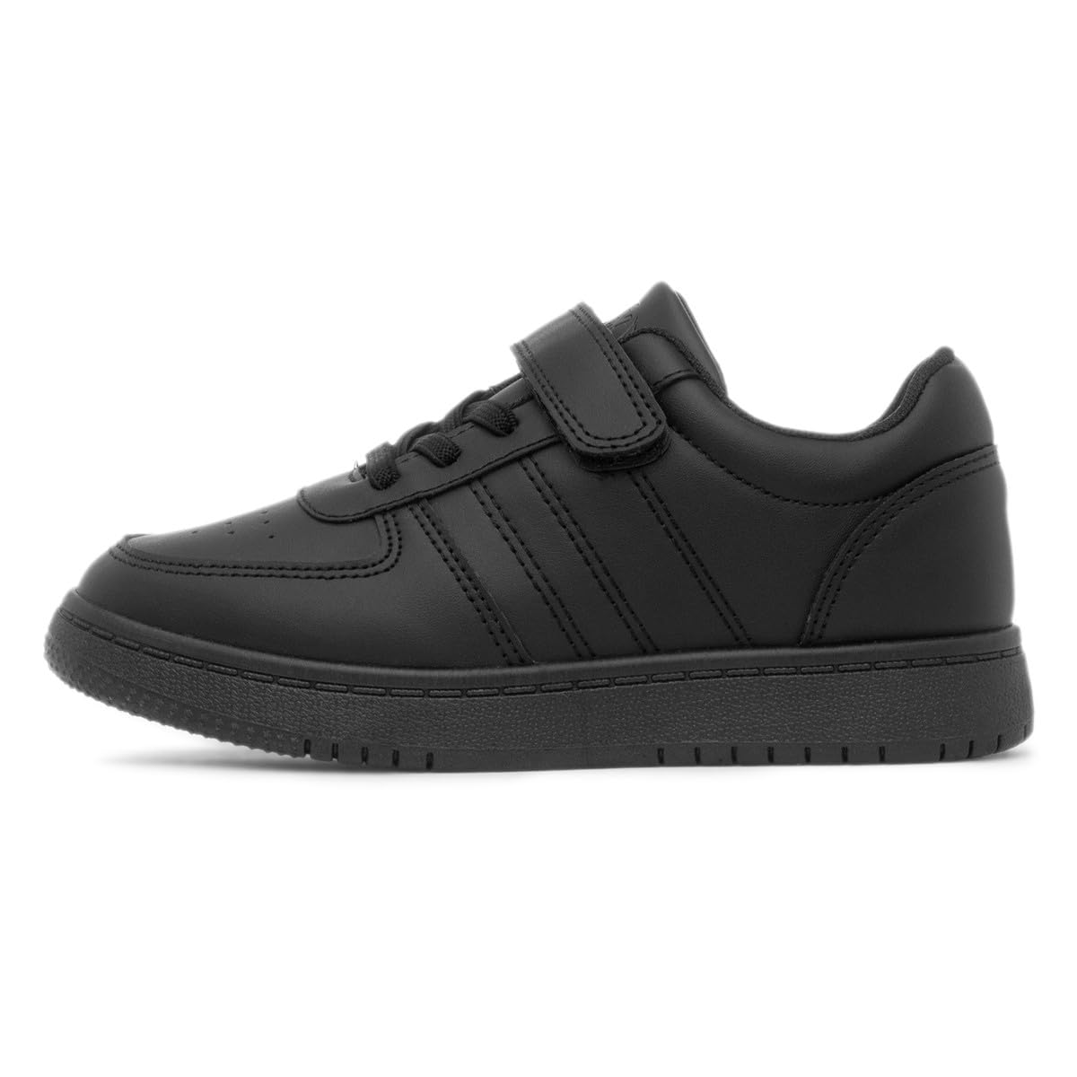 XL Kids' Black Easy Fasten Flat Trainer