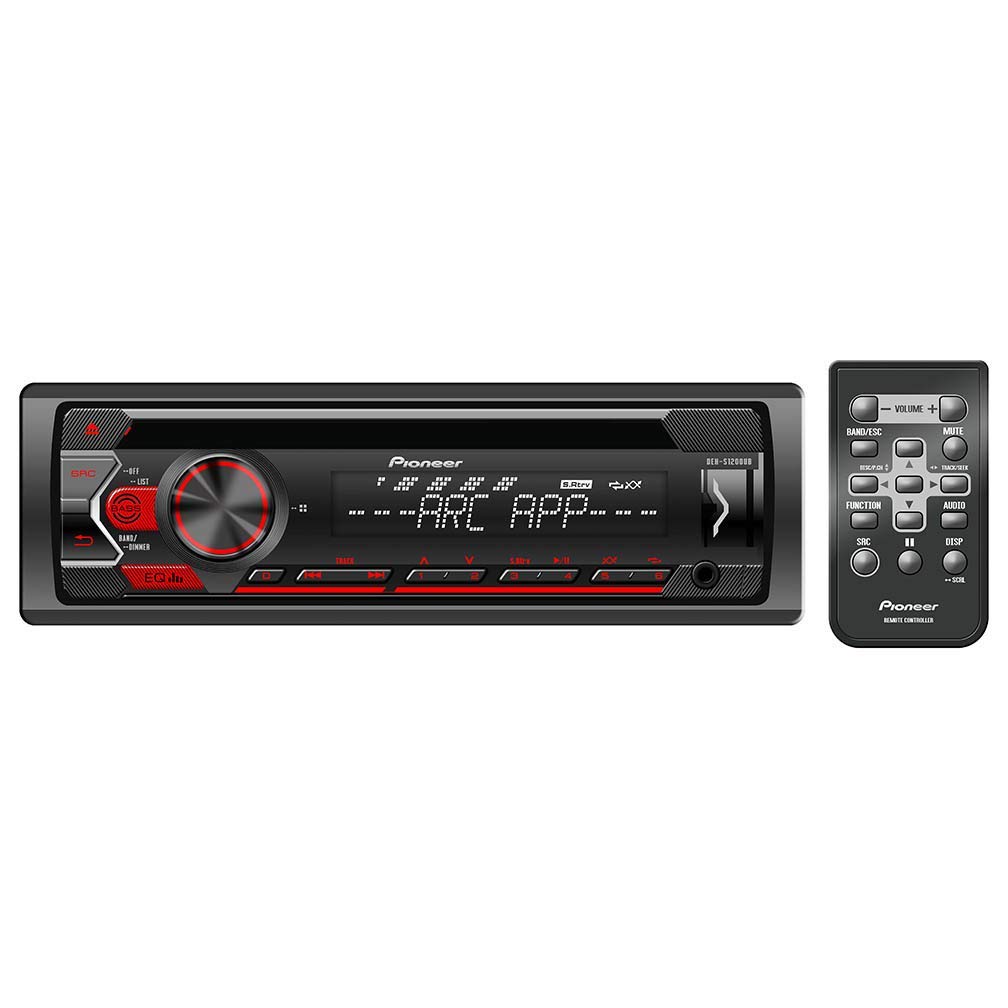 Pioneer DEH-S1200UB CD Receiver with AM/FM Tuner and Android Compatibility (Cert