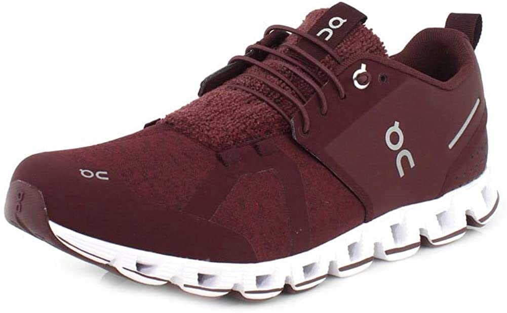 On Running Men's Cloud Terry Textile Synthetic Trainers EU, Ruby