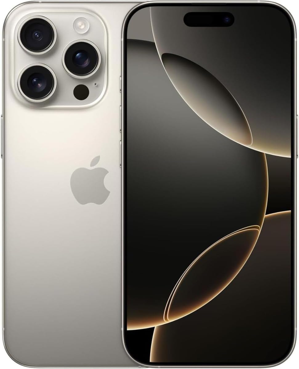Apple iPhone 16 Pro, 1TB, Natural Titanium - Unlocked (Renewed)