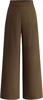 BTFBM Women High Waisted Wide Leg Pants Spring 2026 Business Casual Work Pants Loose Office Palazzo Trousers Pockets