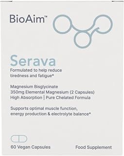 Magnesium Glycinate Capsules, 1750mg | 60 Capsules | Serava