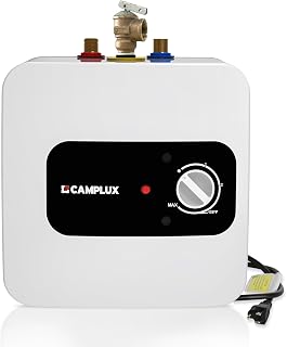 CAMPLUX Mini Tank Electric Water Heater 5L (1.3 Gallons), Hot Water Heaters 120V, Under Sink Water Heater with Cord Plug 1.44kW