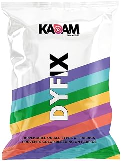Kadam DyFix Colour Fixer, Fabric Colour Fixer for All Types of Fabrics | Stops Colour Bleeding Instantly | Pack of 10 Sachets