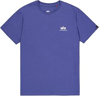 Alpha Industries Men's Basic T Small Logo, Night Purple, S