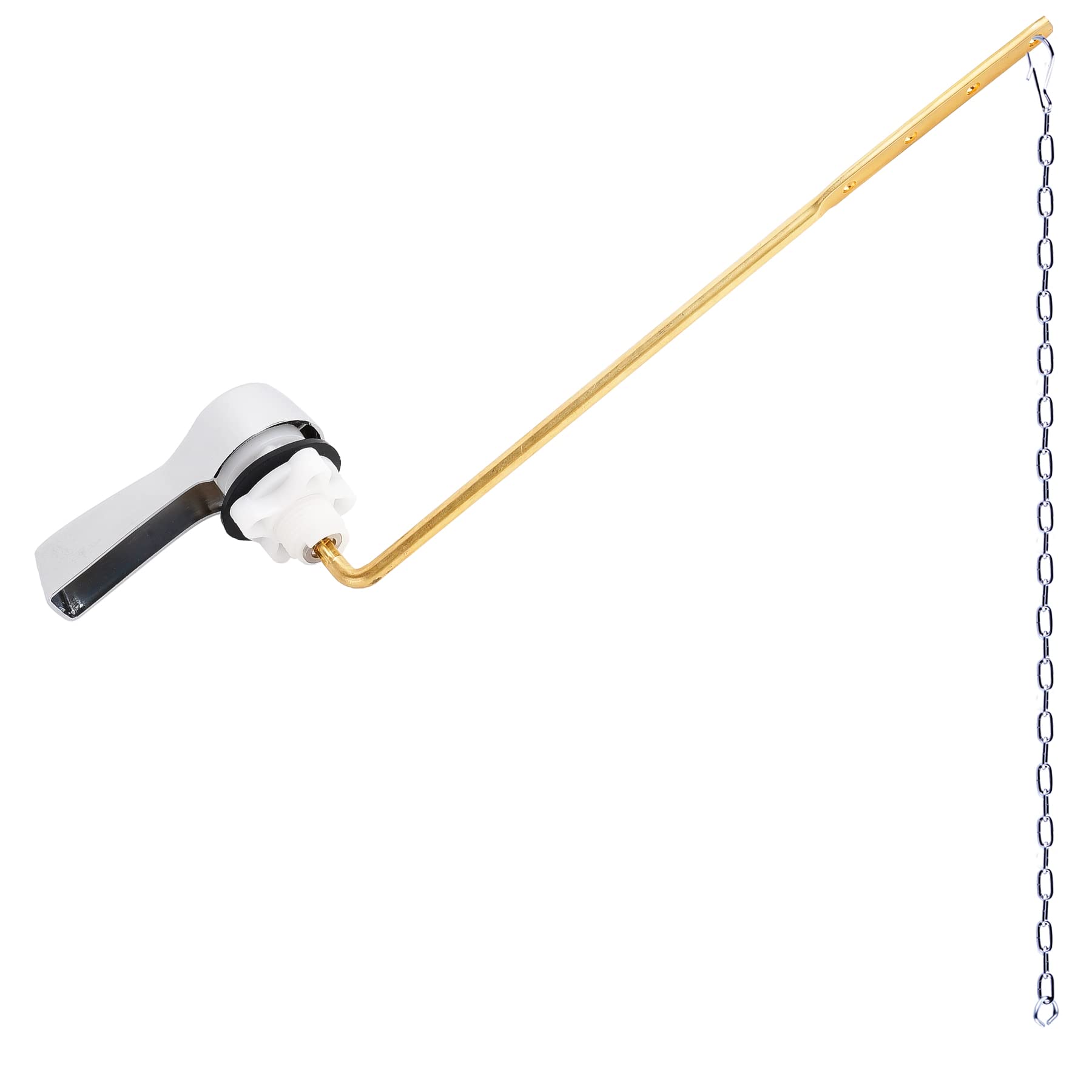 Hibbent Universal Metal Front Mount Toilet Handle Replacement Kit, Chrome | Toil