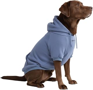 Spark Paws Dog Hoodie - Dog Sweater Sweatshirt Clothes for Large Dogs Puppy | Warm Fleece-Lined Outfit, 4-Way Stretch, Sizes Small to 5XL, Fit Tested on French Bulldog, Frenchie & Pitbull
