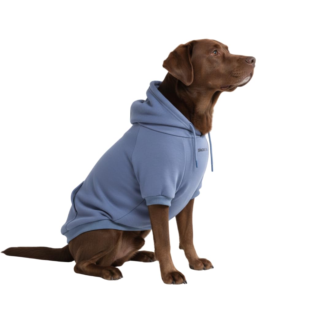 Spark Paws Dog Hoodie - Dog Sweater Sweatshirt Clothes for Large Dogs Puppy | Wa