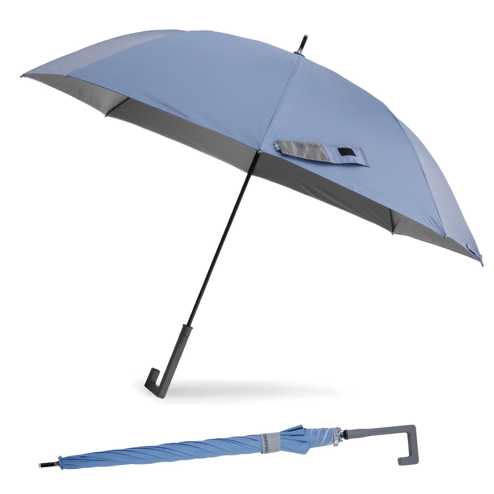 Ogawa Innovator 18707 Men's Parasol, Durable, Large, Pale Mid Blue, Grade 1 Ligh